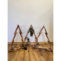 Vánoční DŘEVĚNÝ stromeček - opalovaný 