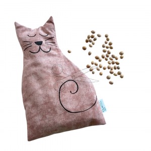 Nahřívací polštářek z třešňových pecek pro děti – Kočička Nahřívací polštářek z třešňových pecek pro děti – Kočička