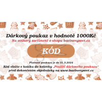 DÁRKOVÝ POUKAZ v hodnotě 1000Kč