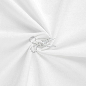 metráž - flanel - BÍLÝ  š.140cm