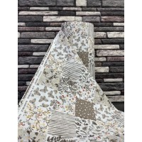 metráž - plátno PATCHWORK Linda HNĚDÝ š.240cm