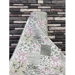 metráž - plátno PATCHWORK Linda ZELENÝ š.240cm