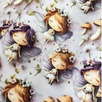 metráž - plátno 5D LESNÍ VÍLA š.240cm