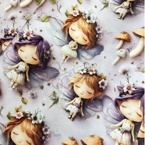 metráž - plátno 5D LESNÍ VÍLA š.240cm