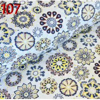 metráž - plátno MANDALA modrá š.140cm