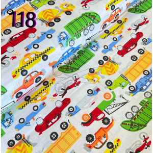 metráž - plátno  AUTA barevná  š.140cm