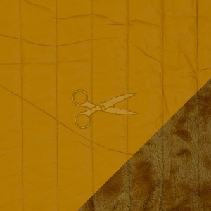 metráž - PROŠEV s KOŽÍŠKEM - OKROVÝ š.145cm