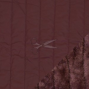 metráž - PROŠEV s KOŽÍŠKEM - VÍNOVÝ š.145cm