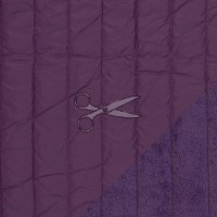 metráž - PROŠEV s KOŽÍŠKEM - FIALOVÝ š.145cm