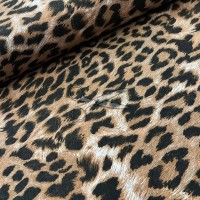 metráž - plátno LEOPARD hnědý š.240cm