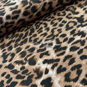 metráž - plátno LEOPARD hnědý š.240cm