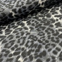 metráž - plátno LEOPARD šedý š.240cm