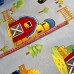 metráž - plátno TRAKTŮREK na FARMĚ na MODRÉM š.240cm