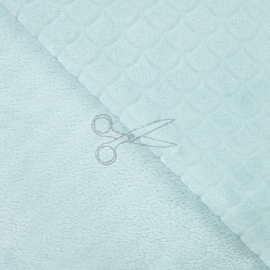 metráž - FLANEL FLEECE - ŠUPINY mint metráž - FLANEL FLEECE - ŠUPINY mint