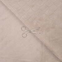 zbytkárna - FLANEL FLEECE - ŠUPINY kávové 0,4 metru