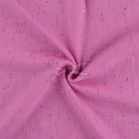 metráž - MUŠELÍN se TŘPYTKAMI - RŮŽOVÝ jahodový metráž - MUŠELÍN se TŘPYTKAMI - RŮŽOVÝ jahodový