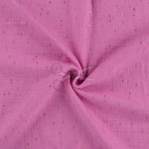 metráž - MUŠELÍN se TŘPYTKAMI - RŮŽOVÝ jahodový