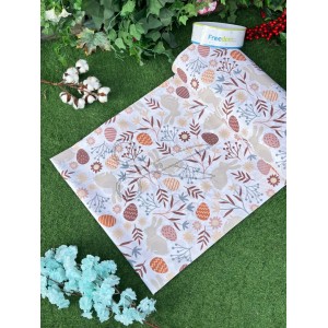 metráž - plátno VELIKONOČNÍ ZAJÍČEK hnědý š.240cm