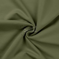 metráž - TEPLÁKOVINA počesaná - ZELENÁ khaki š.150cm