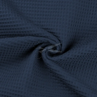 metráž - VAFLE - MODRÁ jeans TMAVÁ