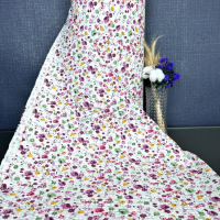 metráž - KREP - KYTIČKA Evelína FUCHSIOVÁ š.240cm