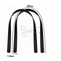 POPRUH na kabelky z PU KŮŽE - ČERNÝ 2kusy