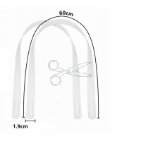 POPRUH na kabelky z PU KŮŽE - BÍLÝ 2kusy