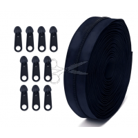 NEKONEČNÝ ZIP 4,5 m s 10 Jezdci -  Modrý tmavý