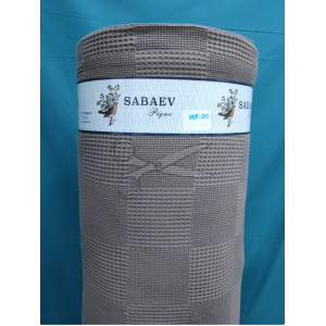 metráž - VAFLOVÉ PIKÉ - KOSTKA šedá  š.240cm