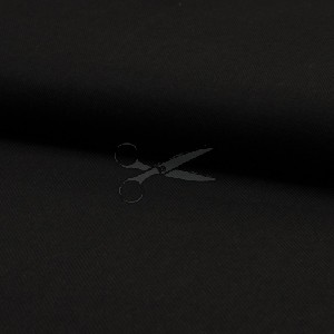 metráž - VISKÓZOVÁ tkanina - ČERNÁ š.140cm