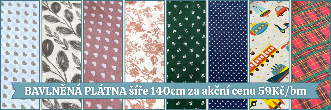 plátna šíře 140cm