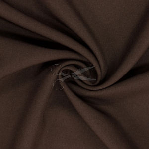 Rongo  dekorační a oděvní polyesterová látka v čokoládově hnědé barvě 