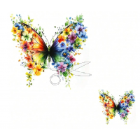 NAŽEHLOVAČKA 2ks - Motýl květinový NAŽEHLOVAČKA 2ks - Motýl květinový