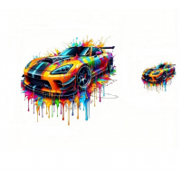 NAŽEHLOVAČKA  2ks - AUTO barevné